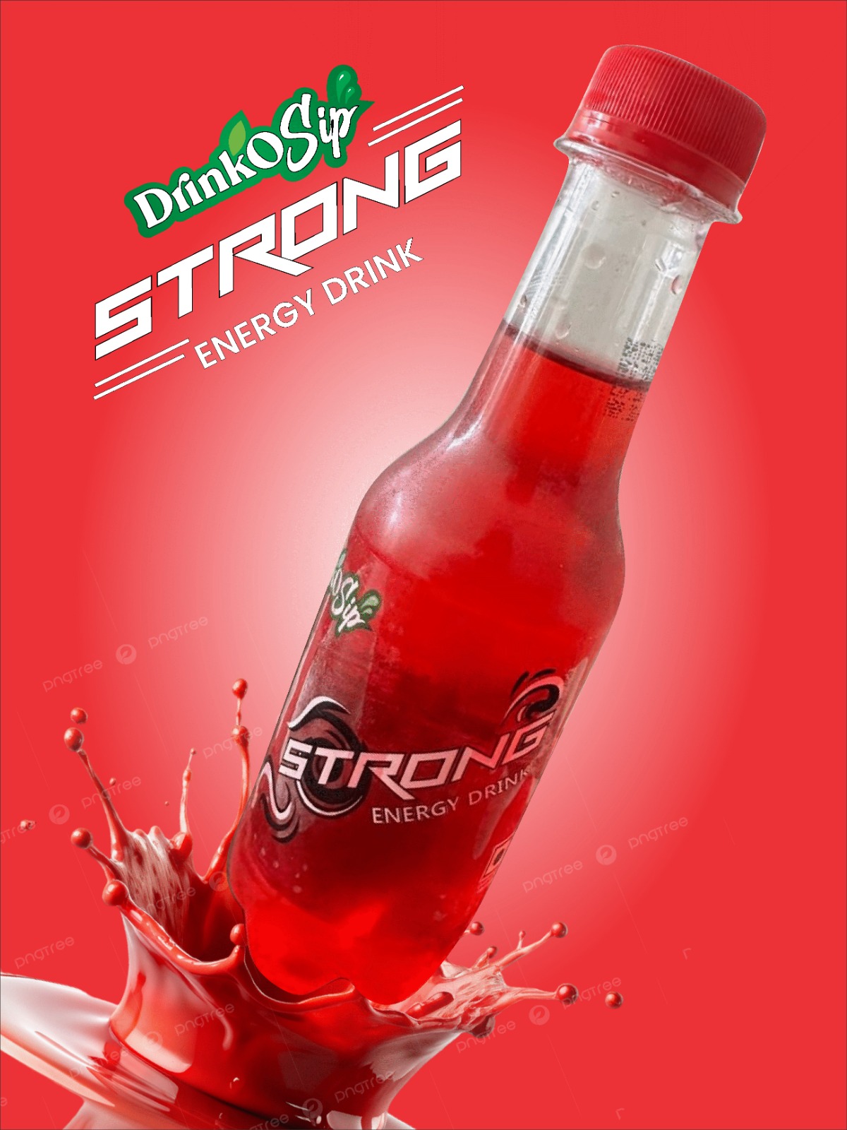 Strong Energy Drink by DrinkoSip